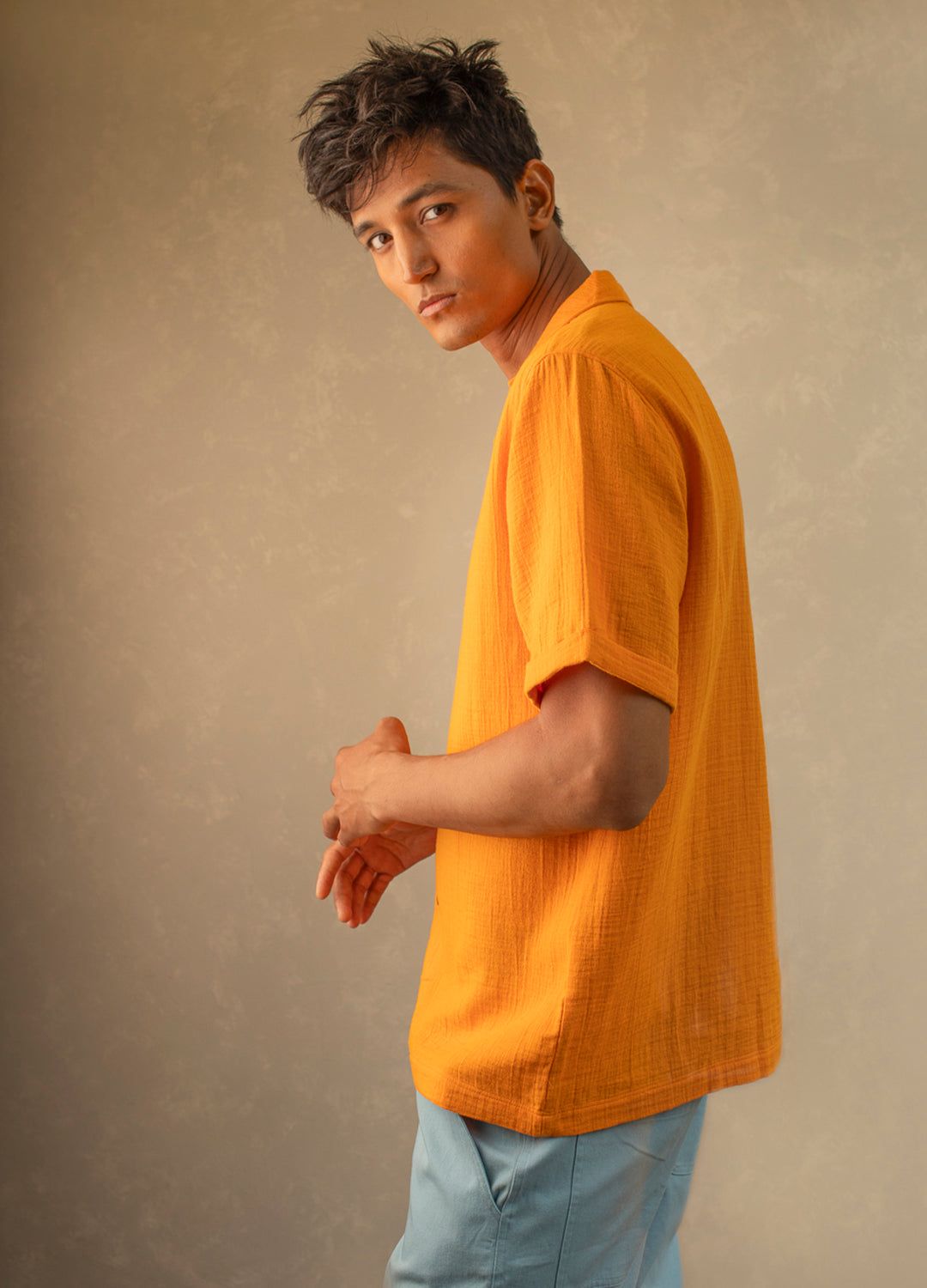 Apricot Cuban Shirt