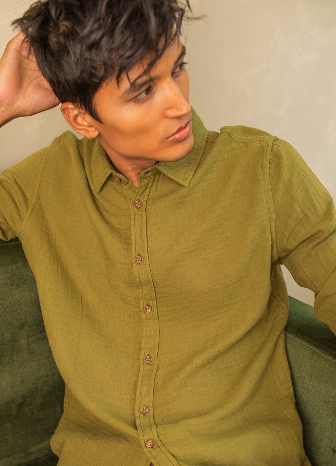 Olive Airy Shirt