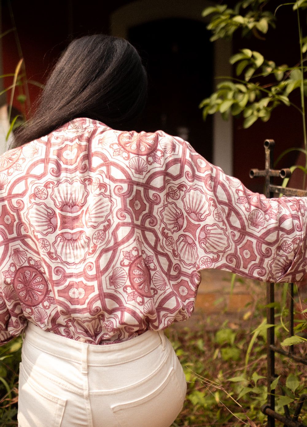 Azul Rose Kimono Shirt