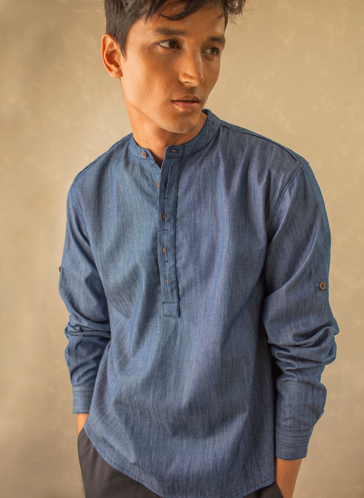 Denim Popover Shirt