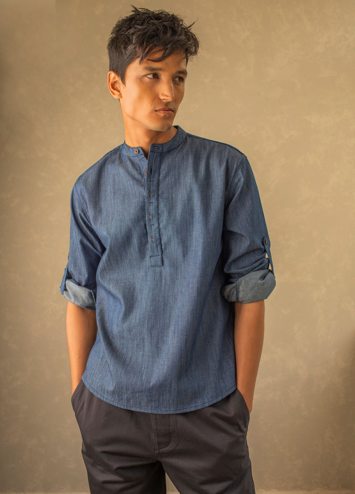 Denim Popover Shirt