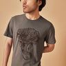 Ellie Grey Elephant Printed Organic Cotton Classic Tee For Men Online