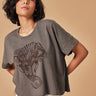 Ellie Grey Elephant Print Organic Cotton Oversized T Shirt For Women Online