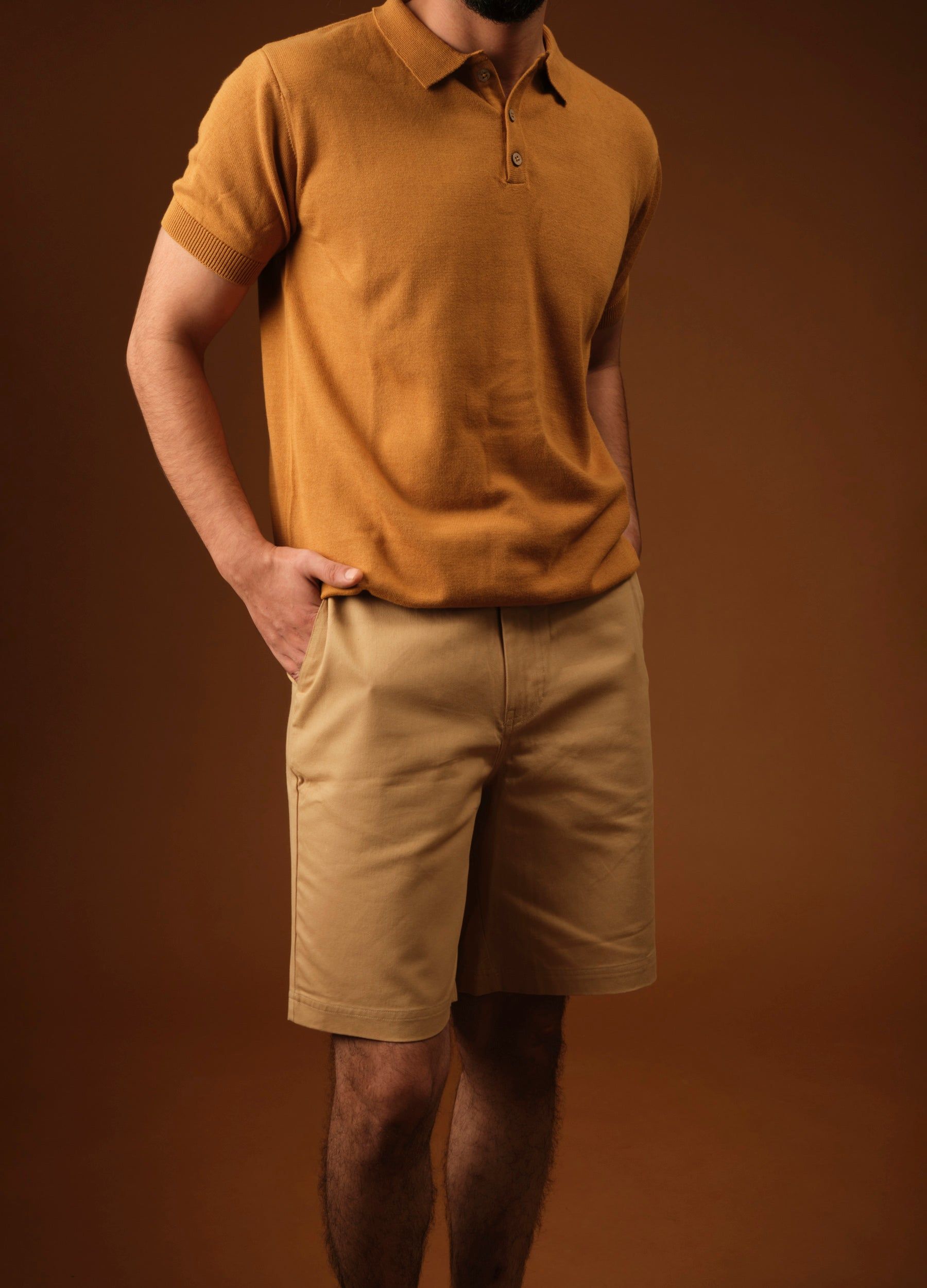 Khaki Relaxed Shorts