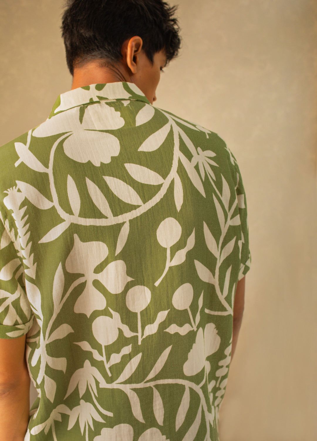 Matcha Garden Cuban Shirt