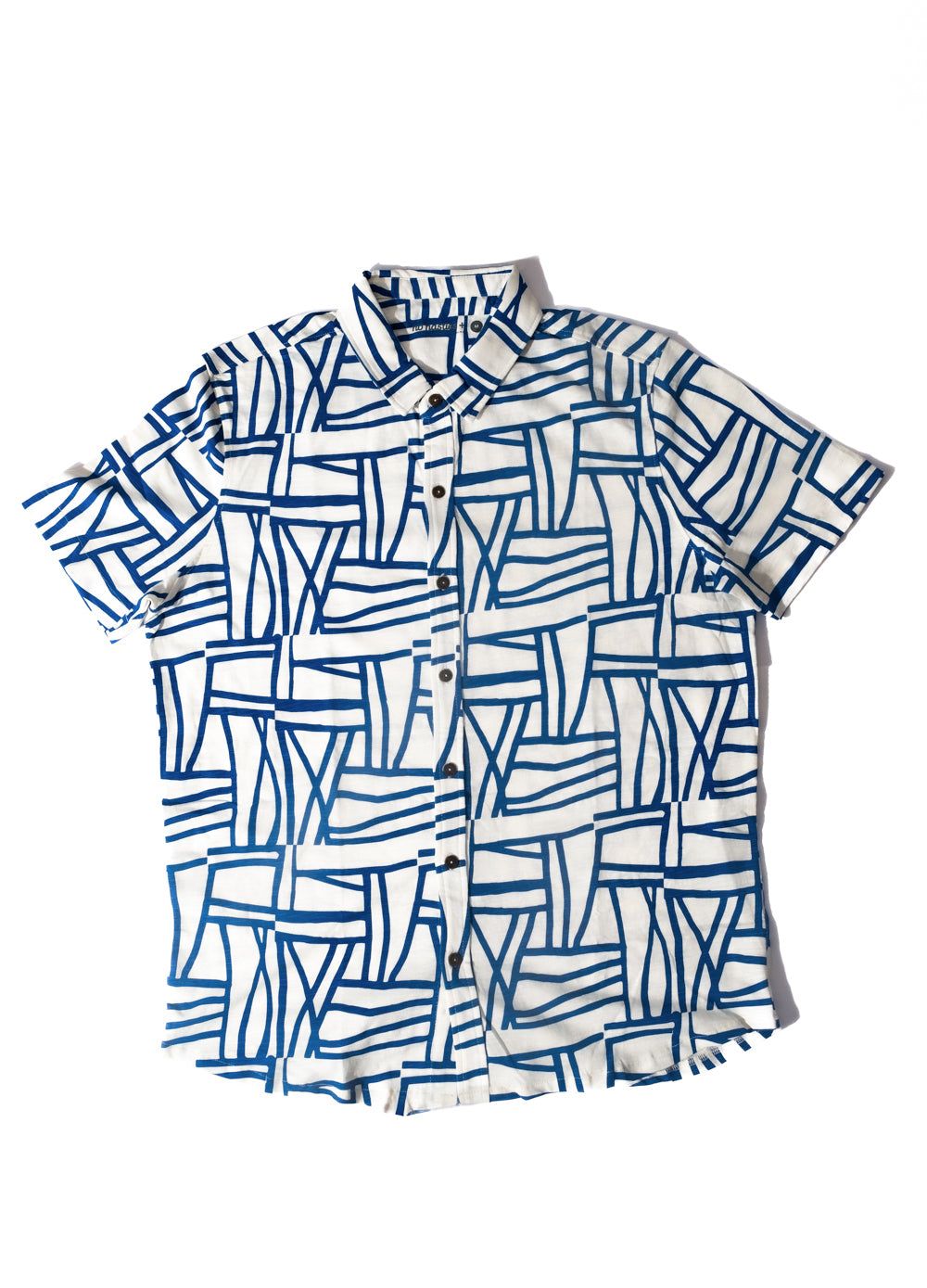 Nautic White Organic Cotton Half Sleeve Shirt Online