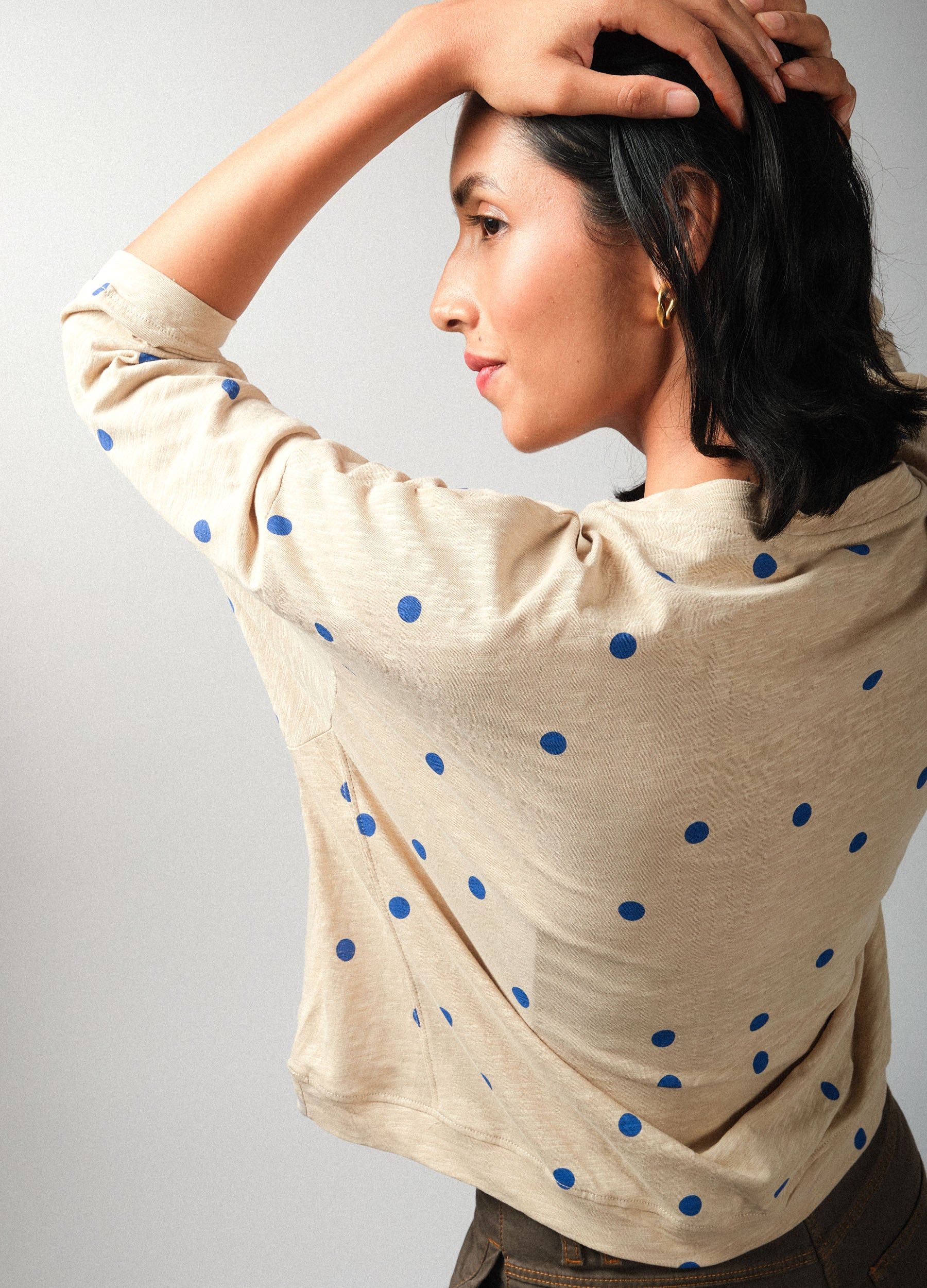 Cobalt Polka Unisize Top