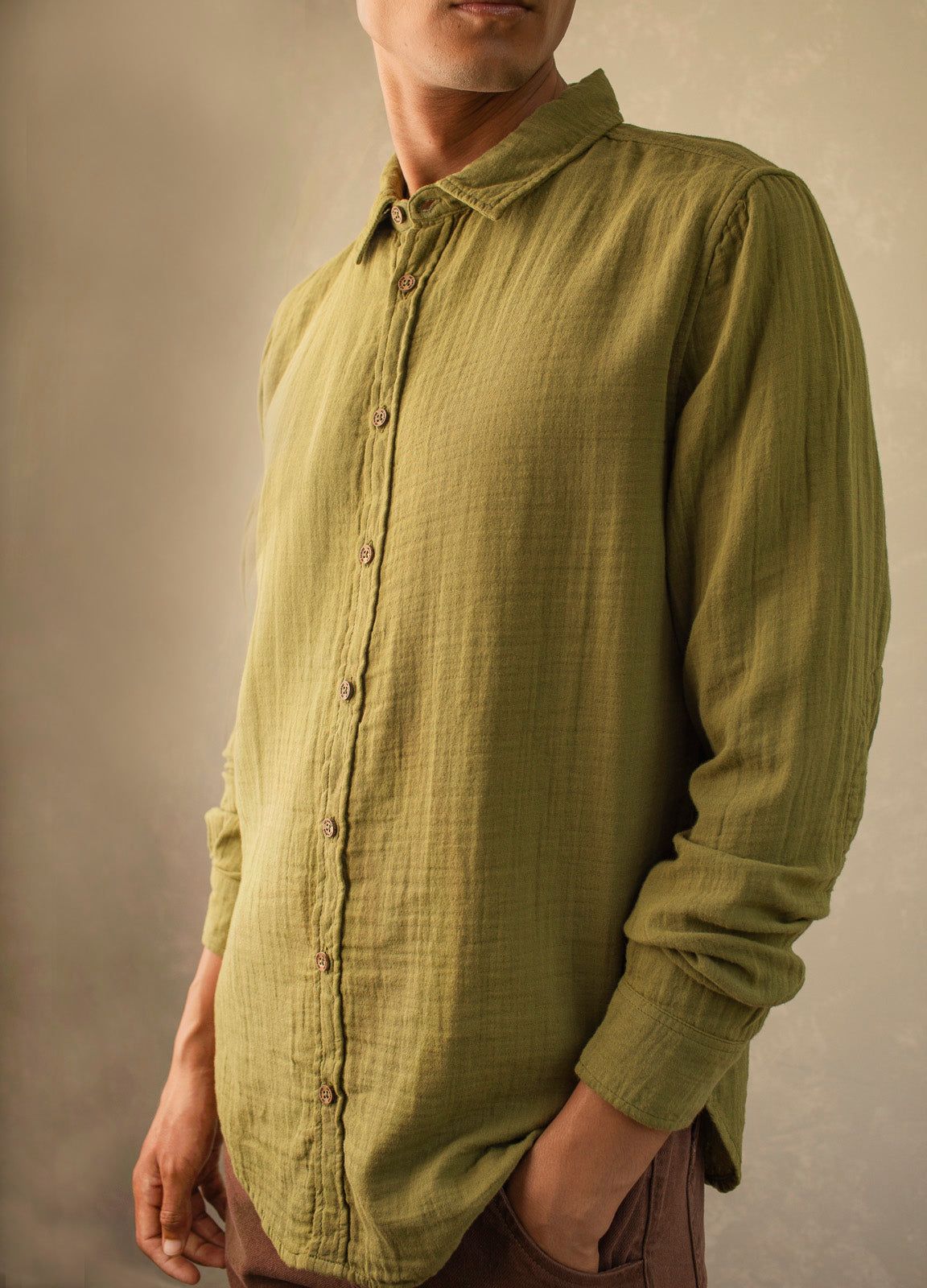 Olive Airy Shirt