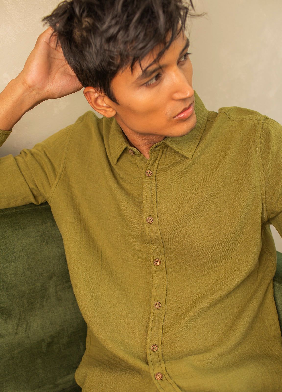 Olive Airy Shirt