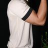 Vanilla White Organic Cotton Knit Polo T Shirt For Men Online