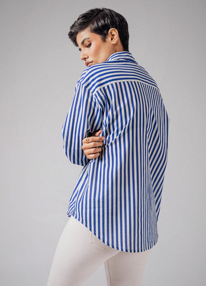 Cobalt Stripe Anywhere Shirt