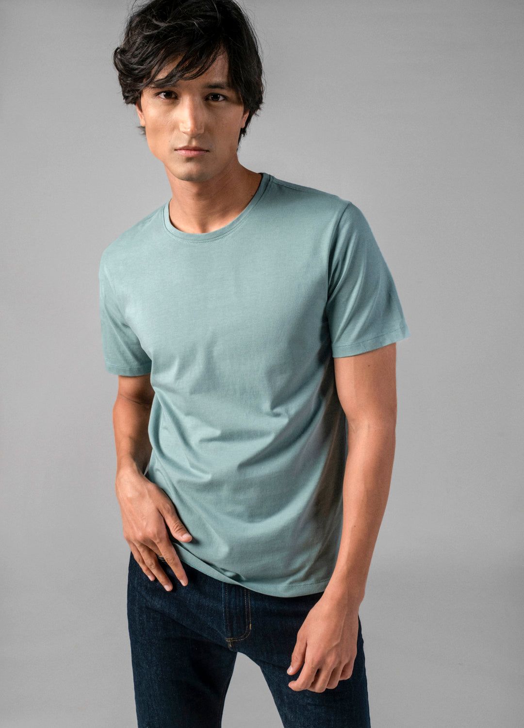  Nile Blue Organic Cotton Classic Tees For Men Online