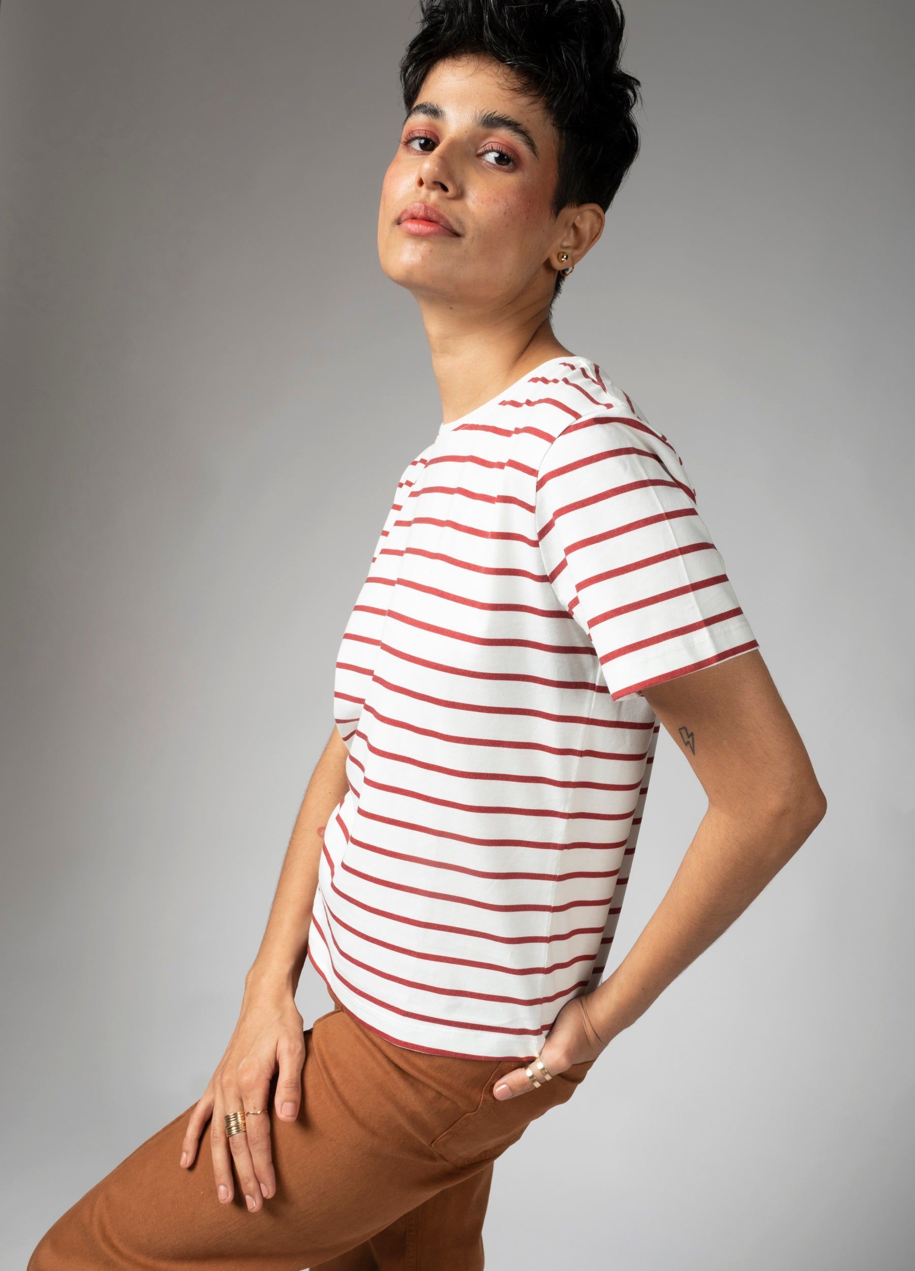 Ruby Stripe Tee