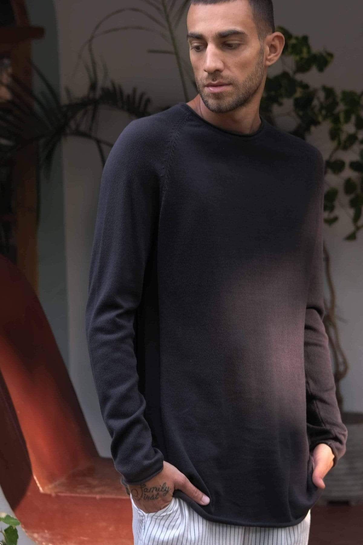 Argyll Raglan Long Sweater-No Nasties - Organic Cotton Clothing