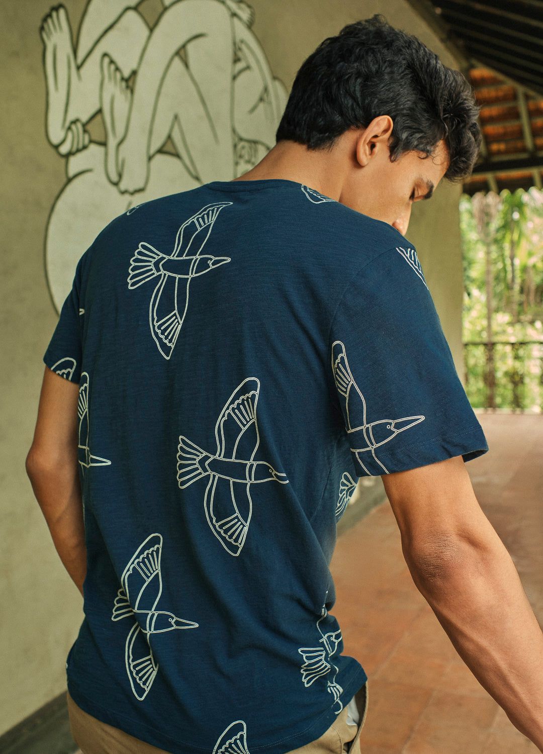 Atlantic Kingfisher Tee-No Nasties - Organic Cotton Clothing