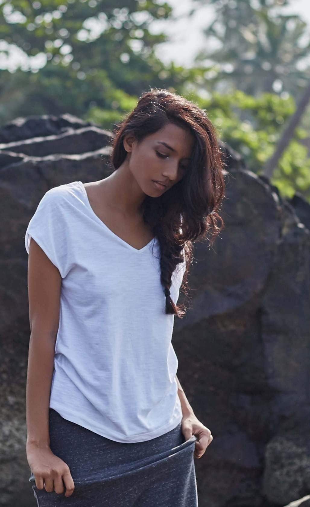 Dolomite Slub V-Neck Top-No Nasties - Organic Cotton Clothing