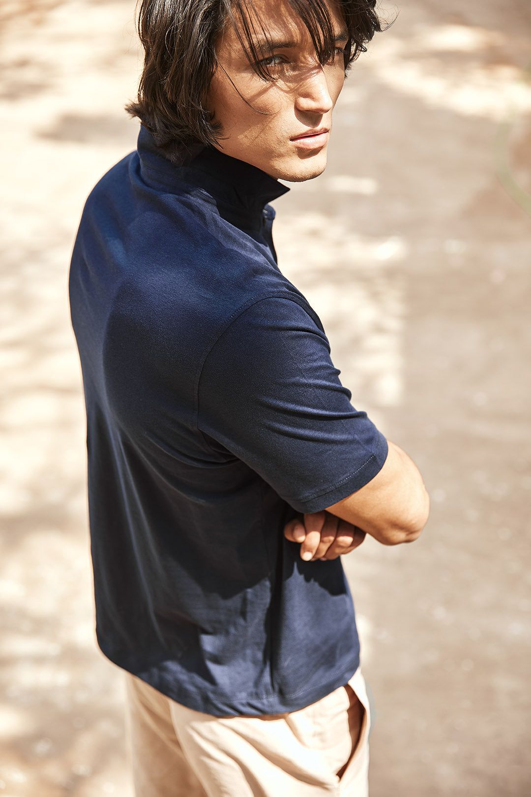 Indigo Polo-No Nasties - Organic Cotton Clothing