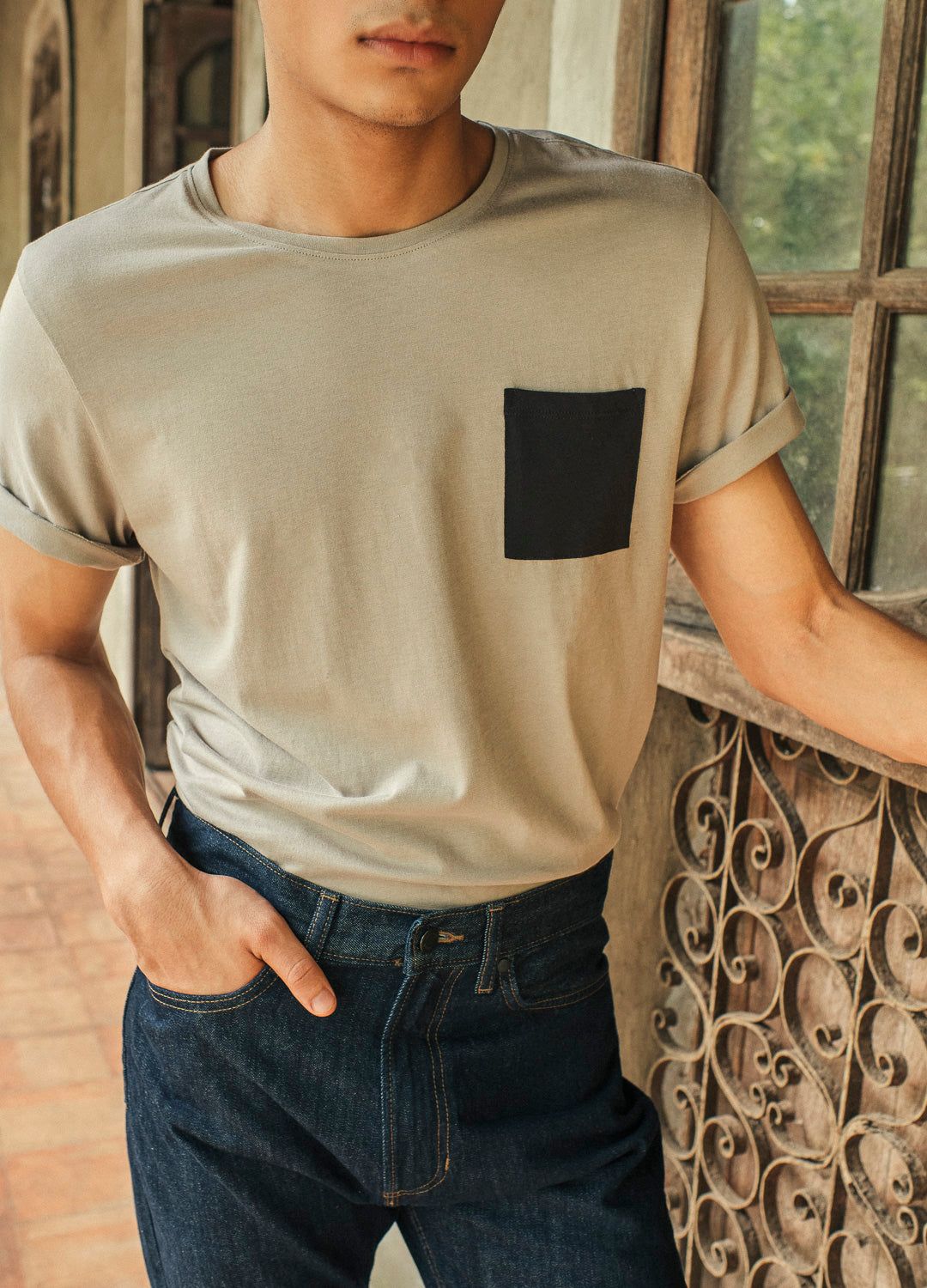 Oyster Pocket Tee-No Nasties - Organic Cotton Clothing