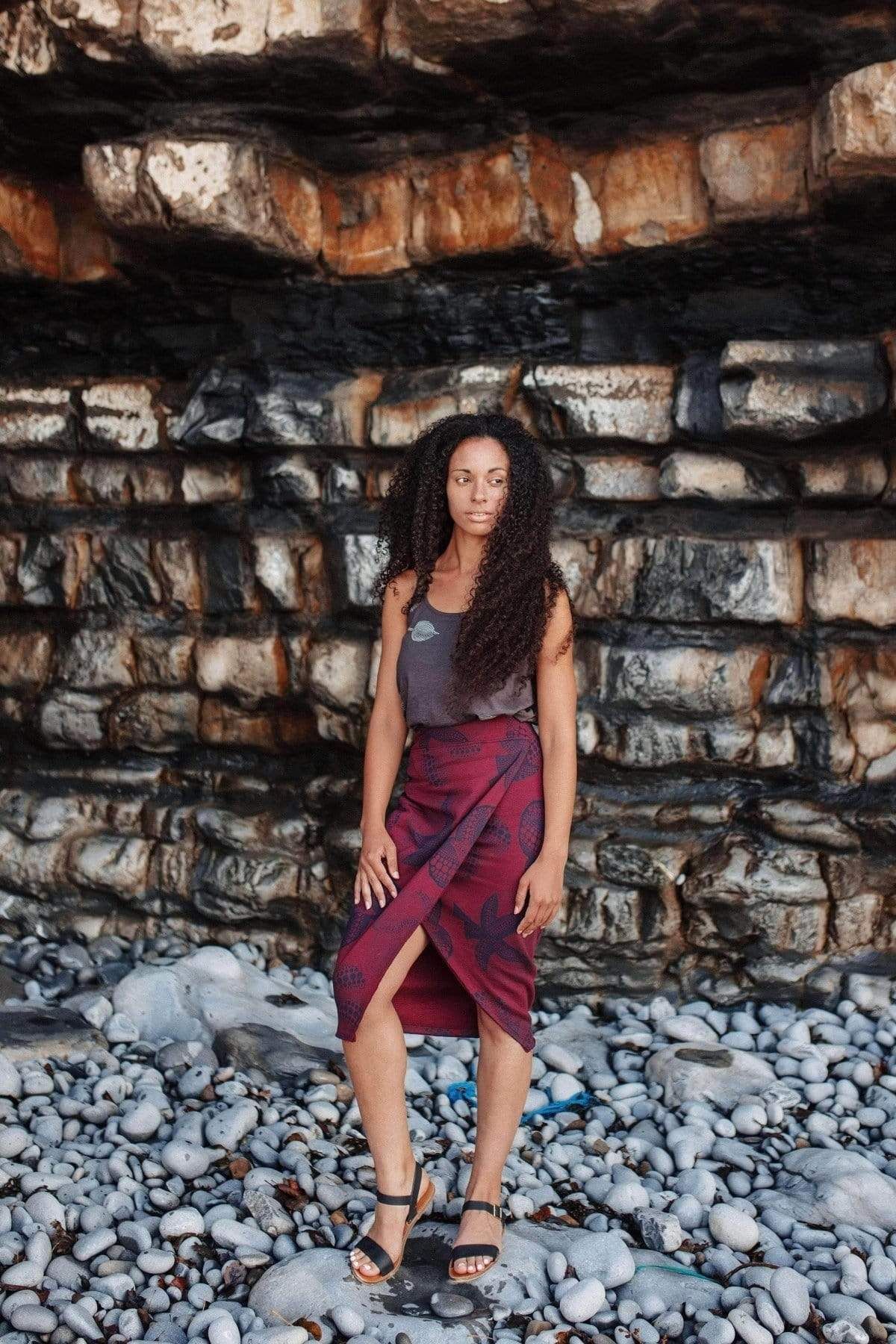 Rue Wrap Skirt-No Nasties - Organic Cotton Clothing